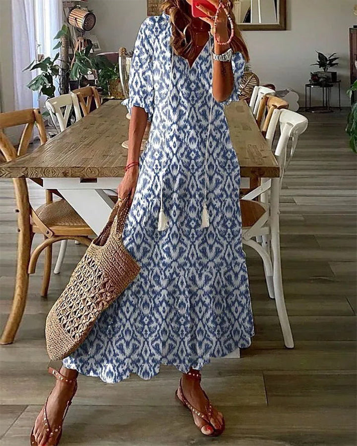 Michaela - Abito Boho con Copertura per la Pancia