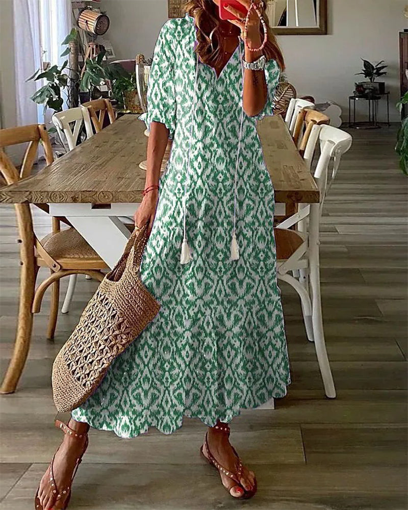 Michaela - Abito Boho con Copertura per la Pancia