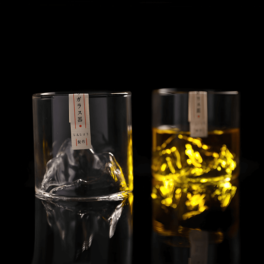 Whiskyglass i Krystall – Mount Fuji