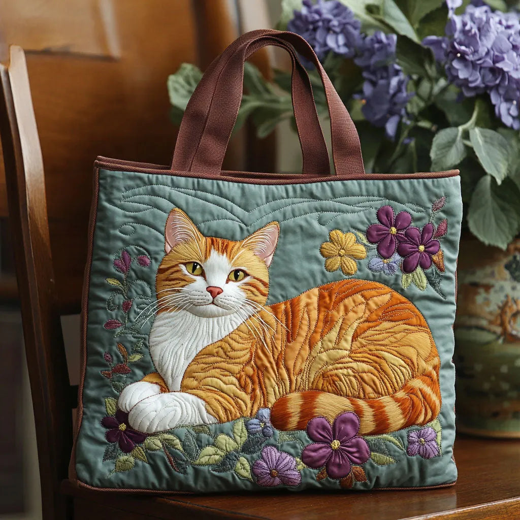 Håndlaget Veske – Oransje Katt