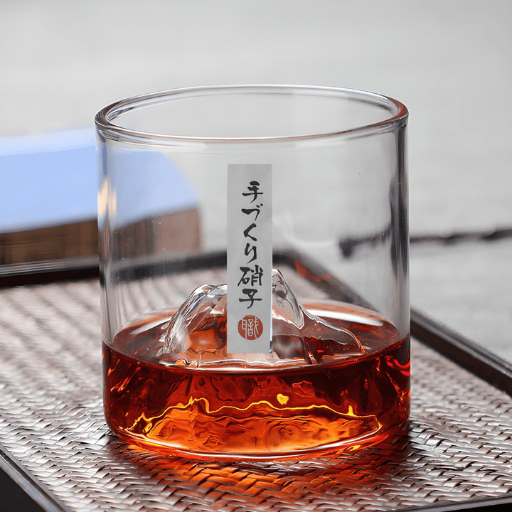 Whiskyglass i Krystall – Mount Fuji