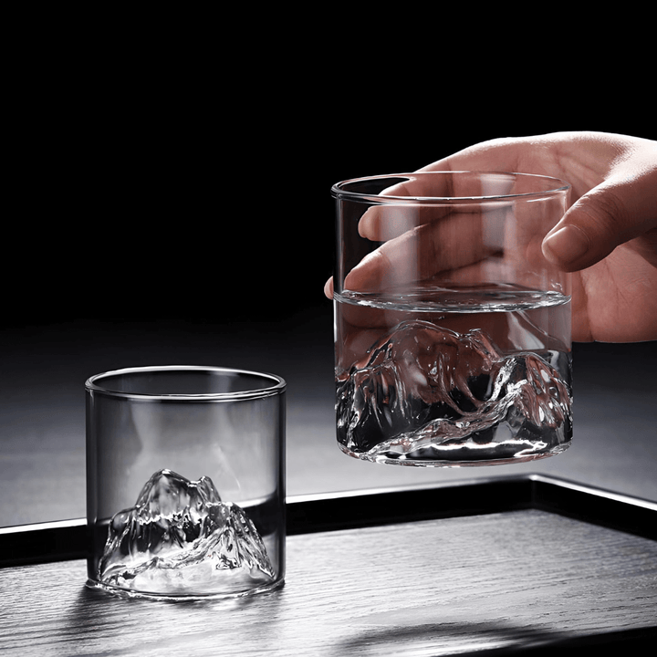 Whiskyglass i Krystall – Mount Fuji