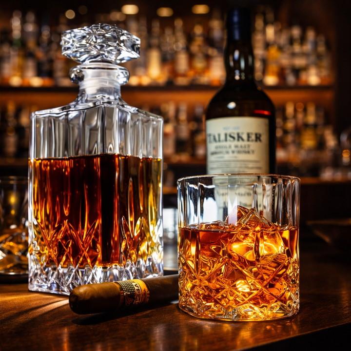 Whisky Sett – Flaske og Glass