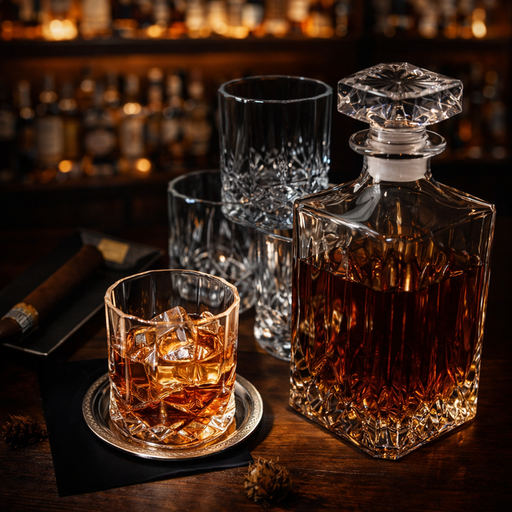 Whisky Sett – Flaske og Glass