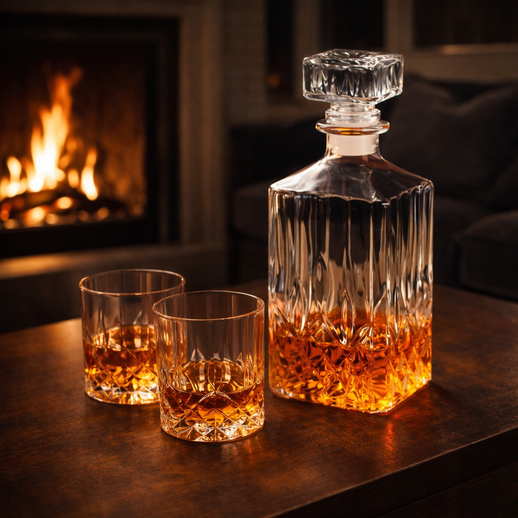 Whisky Sett – Flaske og Glass