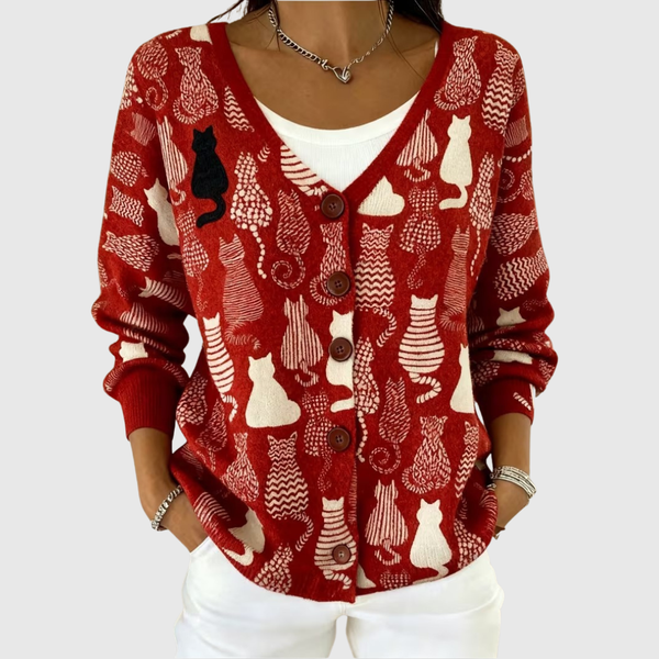 Cardigan in Maglia Confortevole con Bottoni