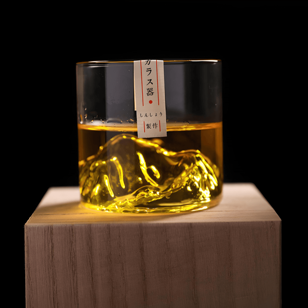 Whiskyglass i Krystall – Mount Fuji