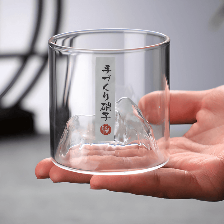Whiskyglass i Krystall – Mount Fuji