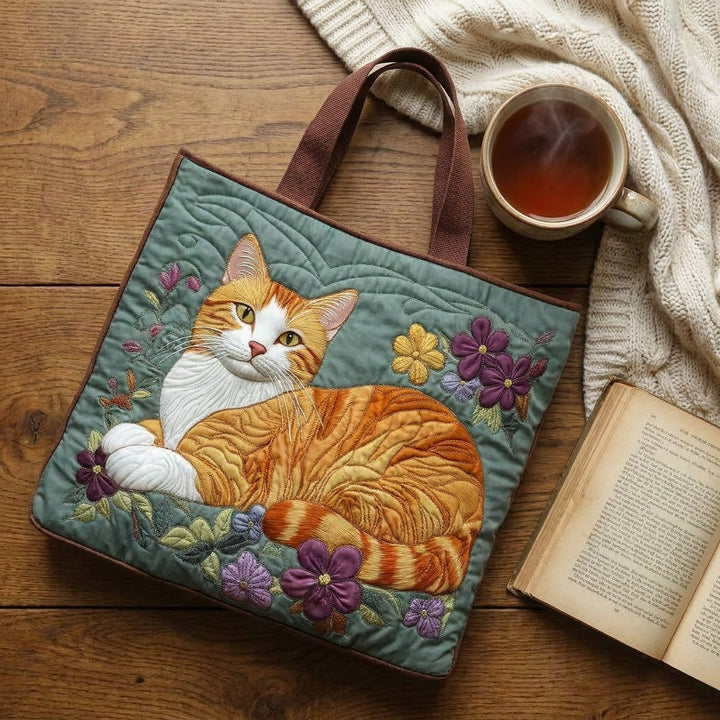 Håndlaget Veske – Oransje Katt