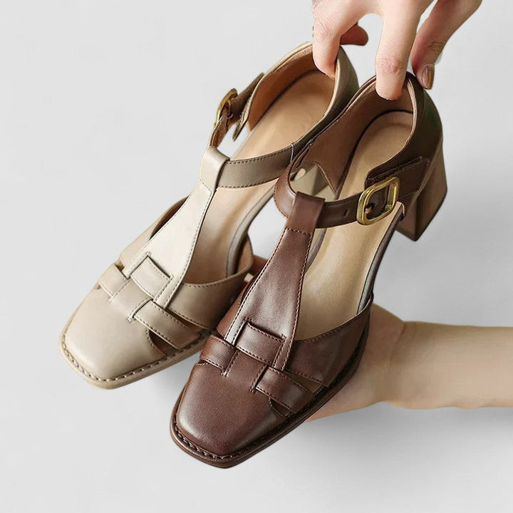 Scarlett – Sandali ortopedici T-Strap a blocchi