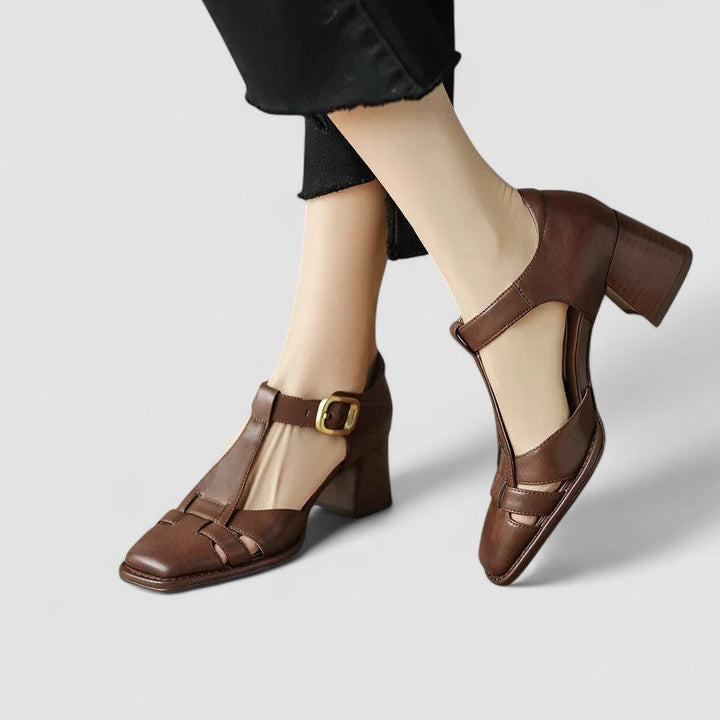 Scarlett – Sandali ortopedici T-Strap a blocchi