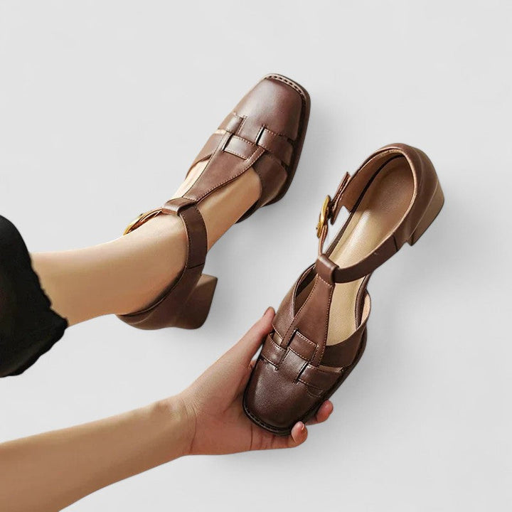 Scarlett – Sandali ortopedici T-Strap a blocchi