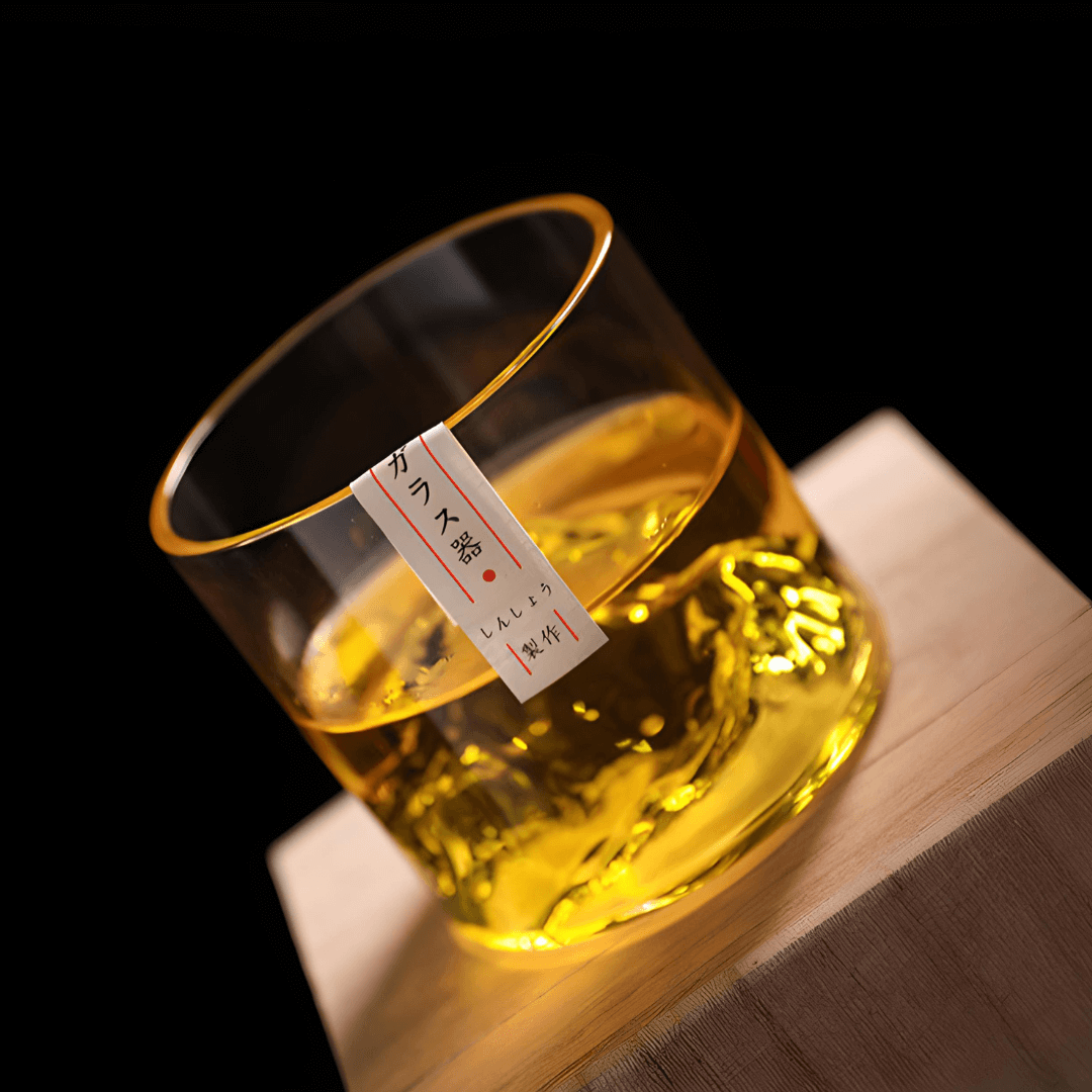 Whiskyglass i Krystall – Mount Fuji