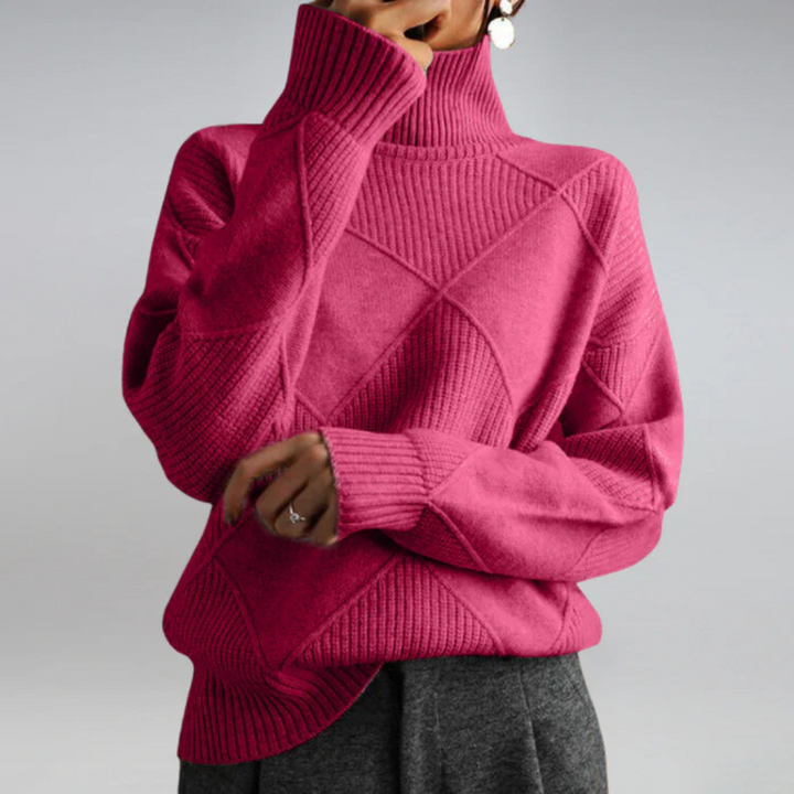 Lauren | Maglione in Cachemire Lussuoso con Collo Alto
