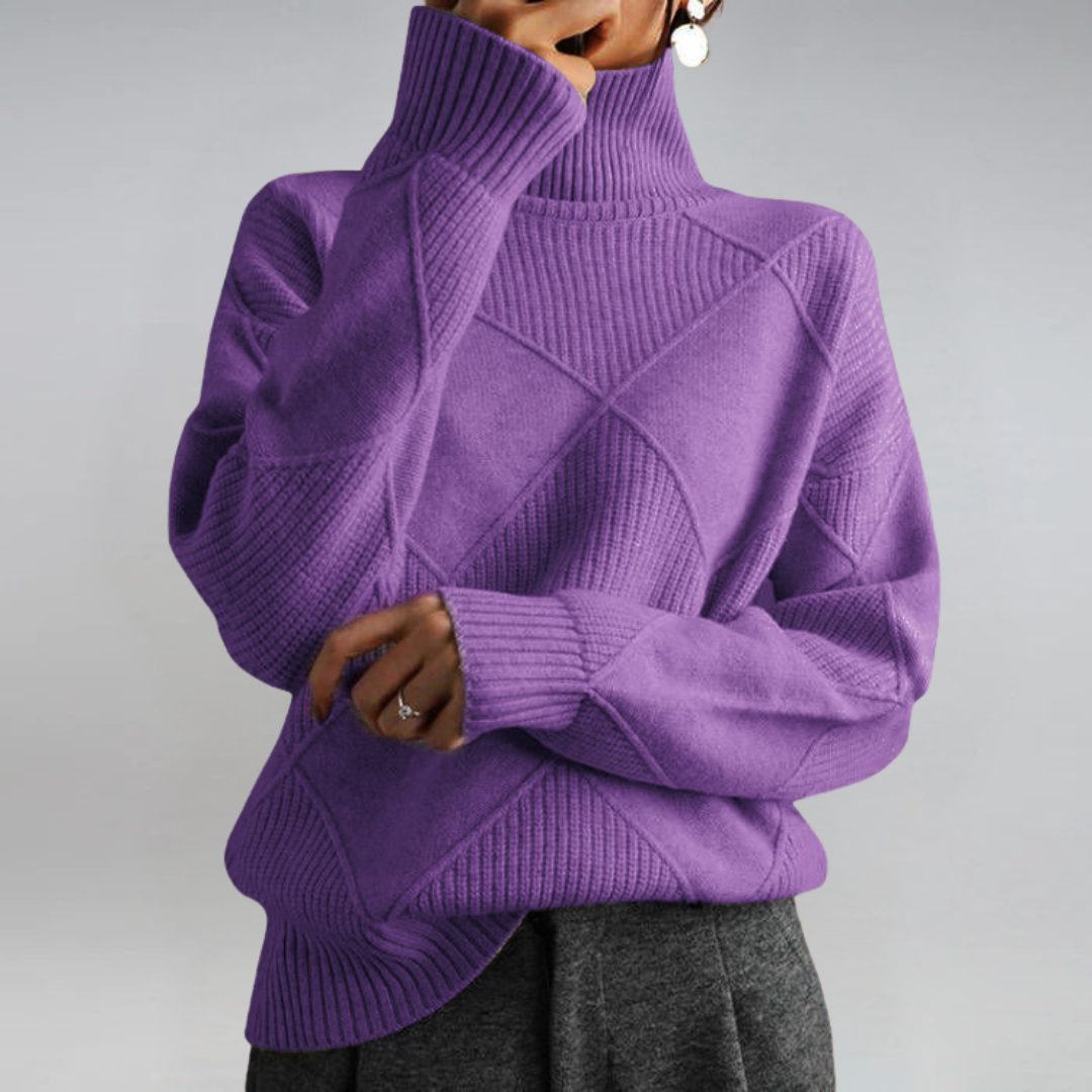 Lauren | Maglione in Cachemire Lussuoso con Collo Alto