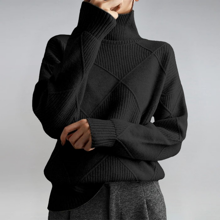 Lauren | Maglione in Cachemire Lussuoso con Collo Alto