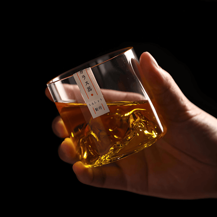 Whiskyglass i Krystall – Mount Fuji
