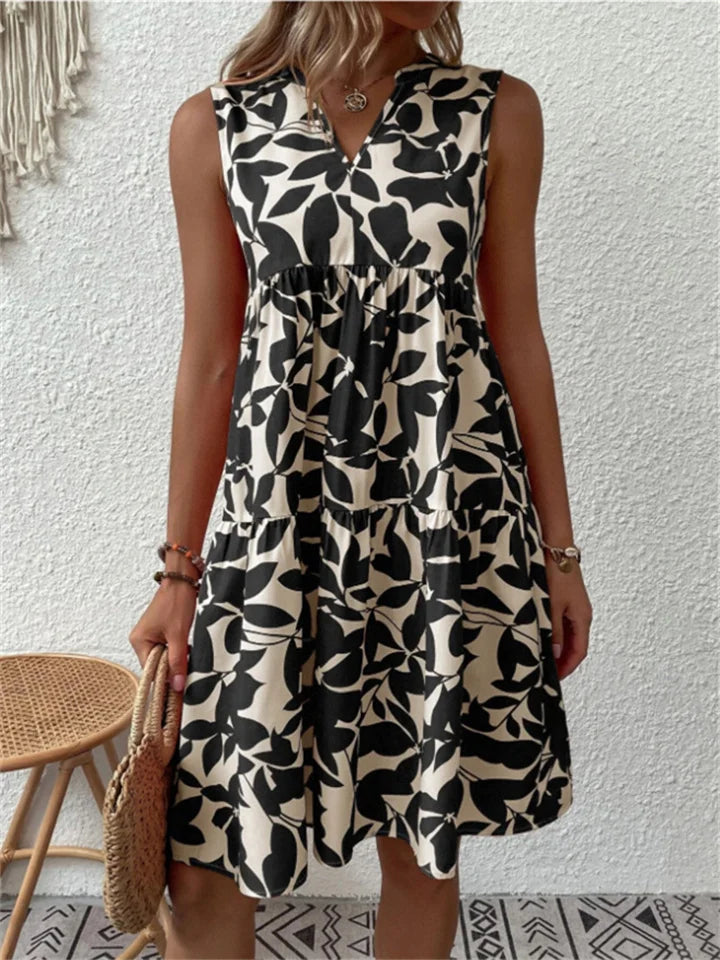 TASHA | ABITO MIDI FLUIDO ELEGANTE