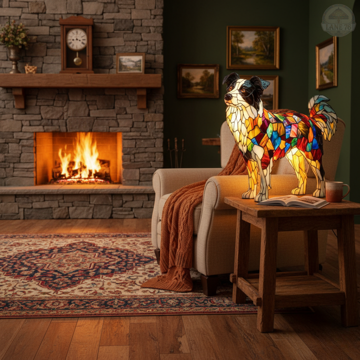 Håndlaget Lampe – Border Collie