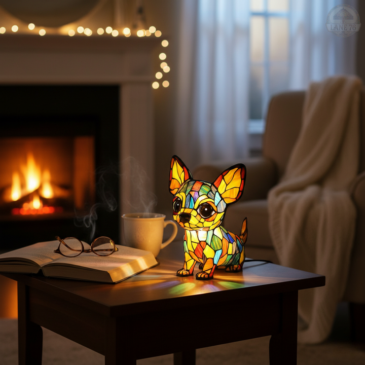 Håndlaget Lampe – Fortryllende Chihuahua-anheng