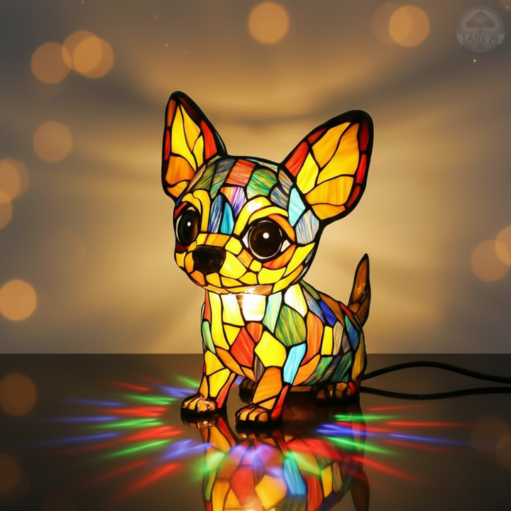 Håndlaget Lampe – Fortryllende Chihuahua-anheng