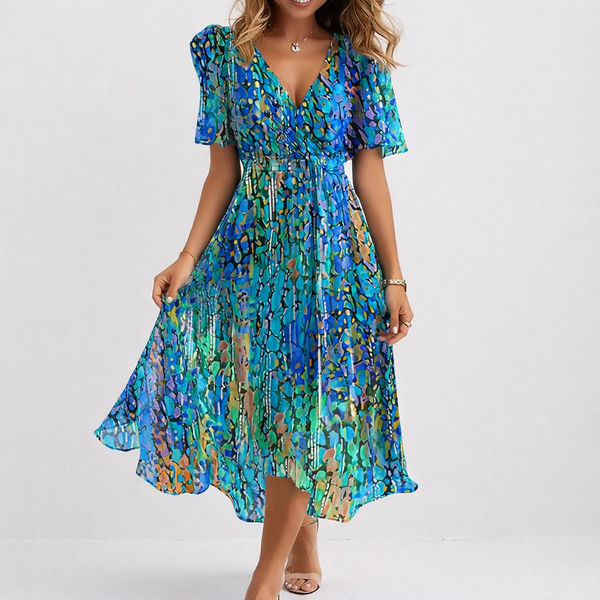 SAPHIR | ABITO MIDI BLU COSTIERA AEREA