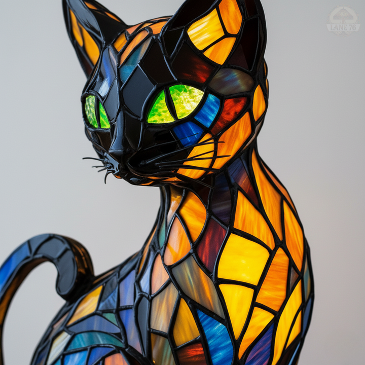 Håndlaget Lampe – Elegant Kattedyr