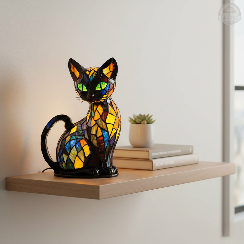 Håndlaget Lampe – Elegant Kattedyr