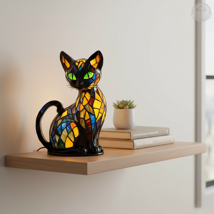 Håndlaget Lampe – Elegant Kattedyr