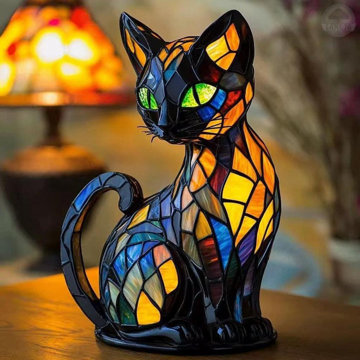 Håndlaget Lampe – Elegant Kattedyr