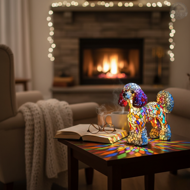 Håndlaget Lampe – Krystallflamme