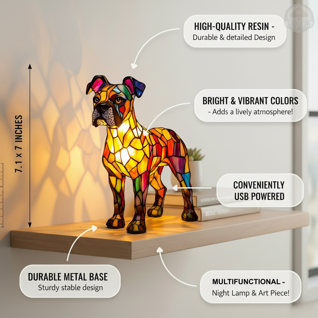 Håndlaget Lampe – Rayo den Magiske Hunden