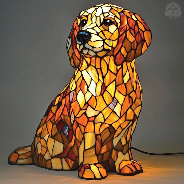 Håndlaget Lampe – Lily Åndelig Golden Retriever-figur