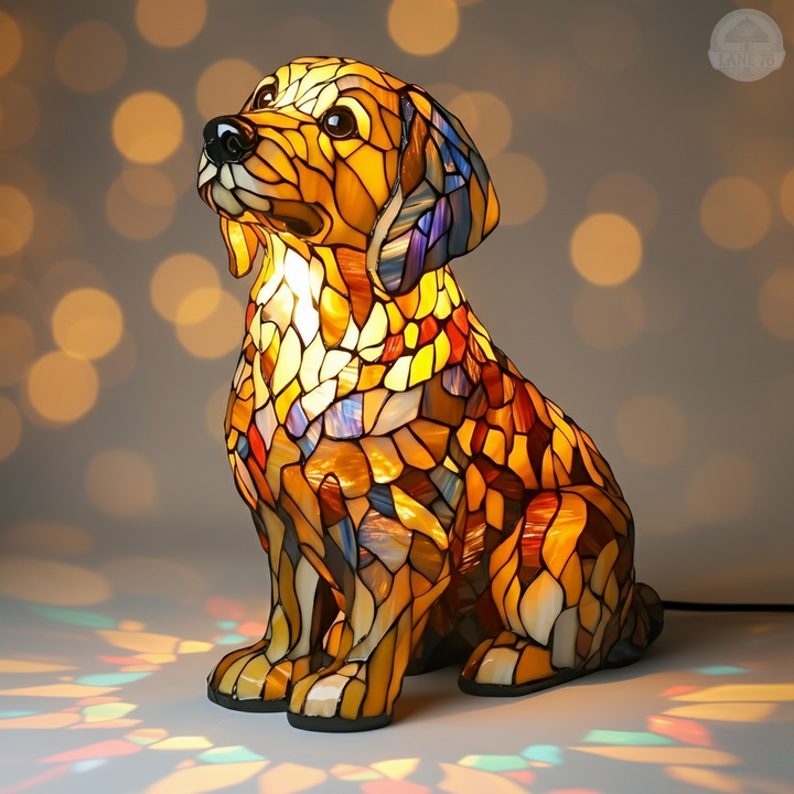 Håndlaget Lampe – Lily Åndelig Golden Retriever-figur