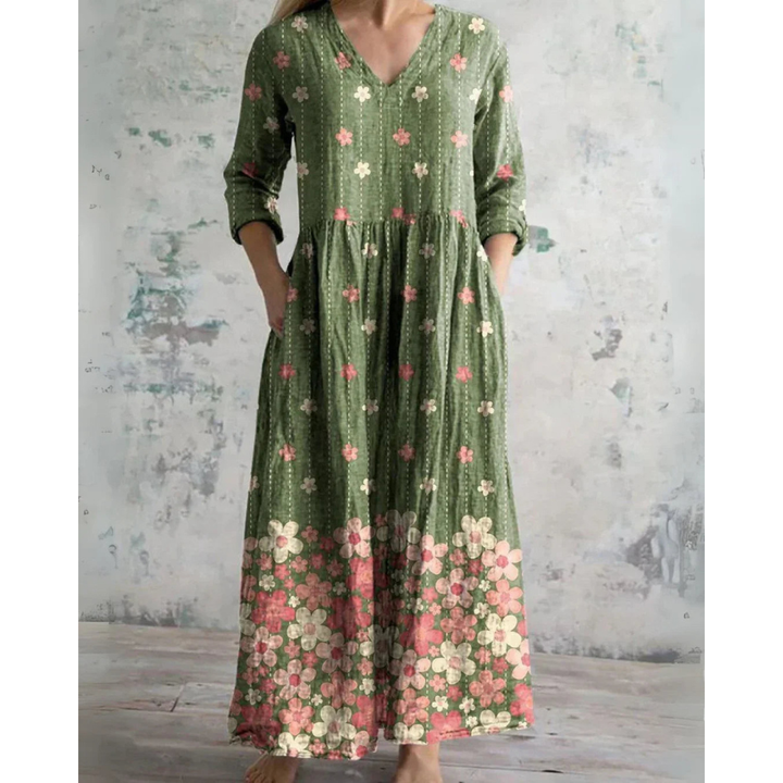 ELEANOR | ABITO MAXI FLORALE VINTAGE