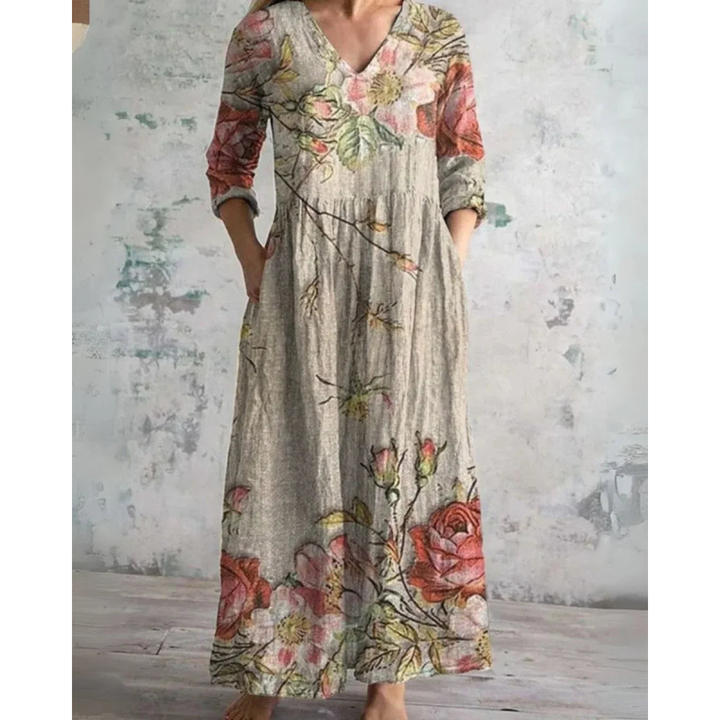 ELEANOR | ABITO MAXI FLORALE VINTAGE