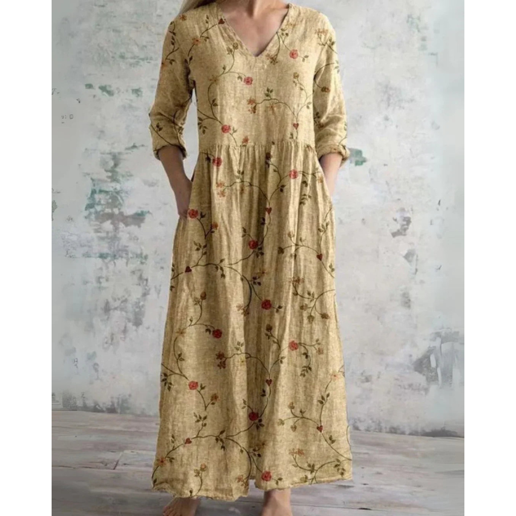 ELEANOR | ABITO MAXI FLORALE VINTAGE