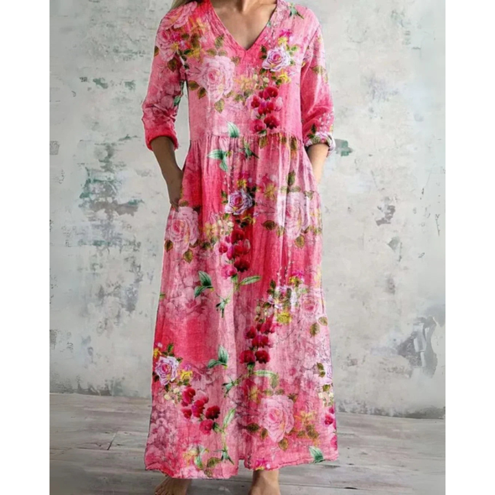 ELEANOR | ABITO MAXI FLORALE VINTAGE