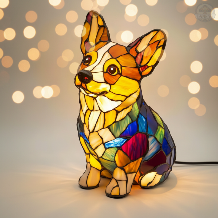 Håndlaget Lampe – Strålende Corgi
