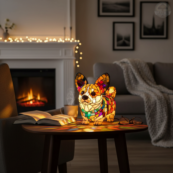Håndlaget Lampe – Strålende Corgi