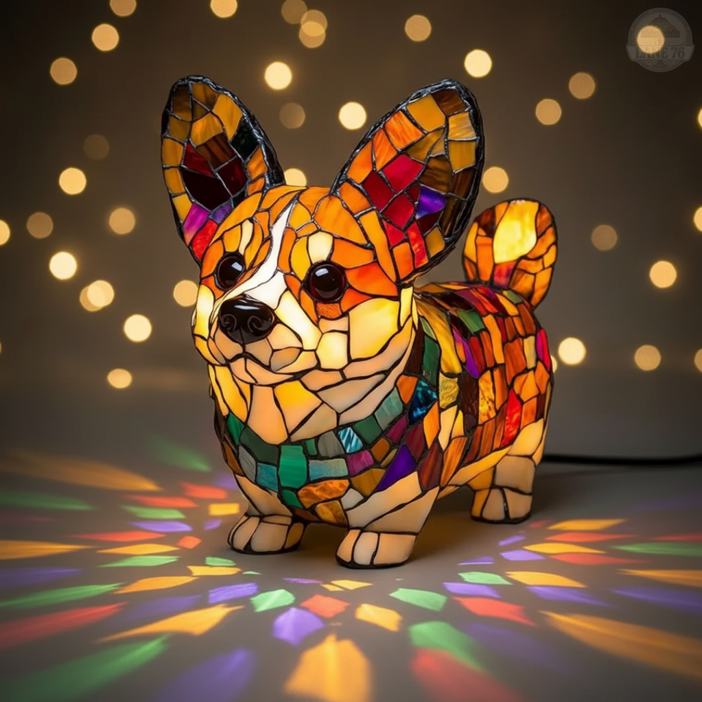 Håndlaget Lampe – Strålende Corgi