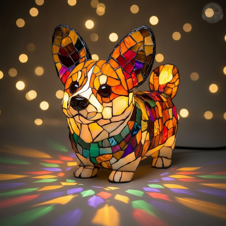 Håndlaget Lampe – Strålende Corgi
