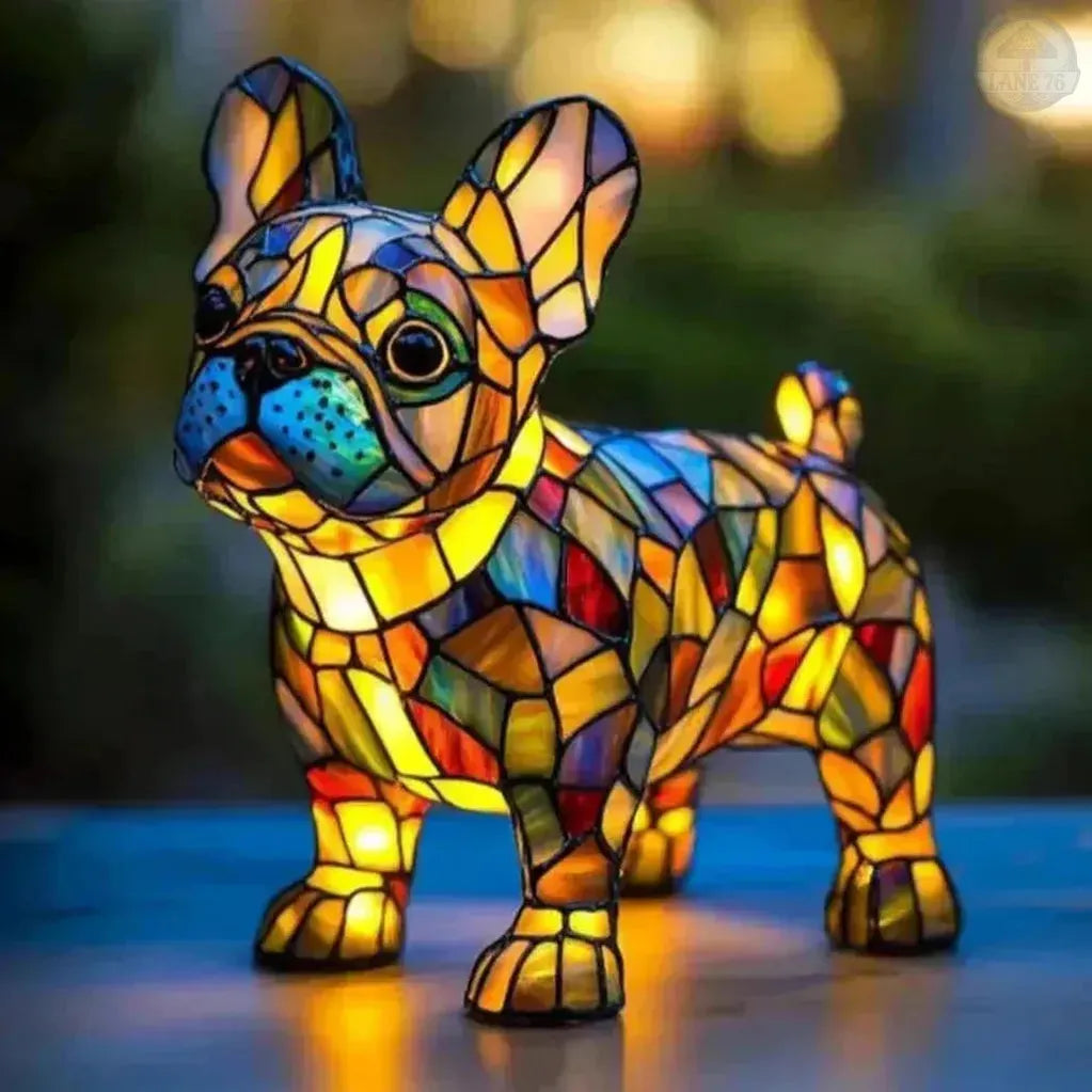 Håndlaget Lampe – Strålende Fransk Bulldog