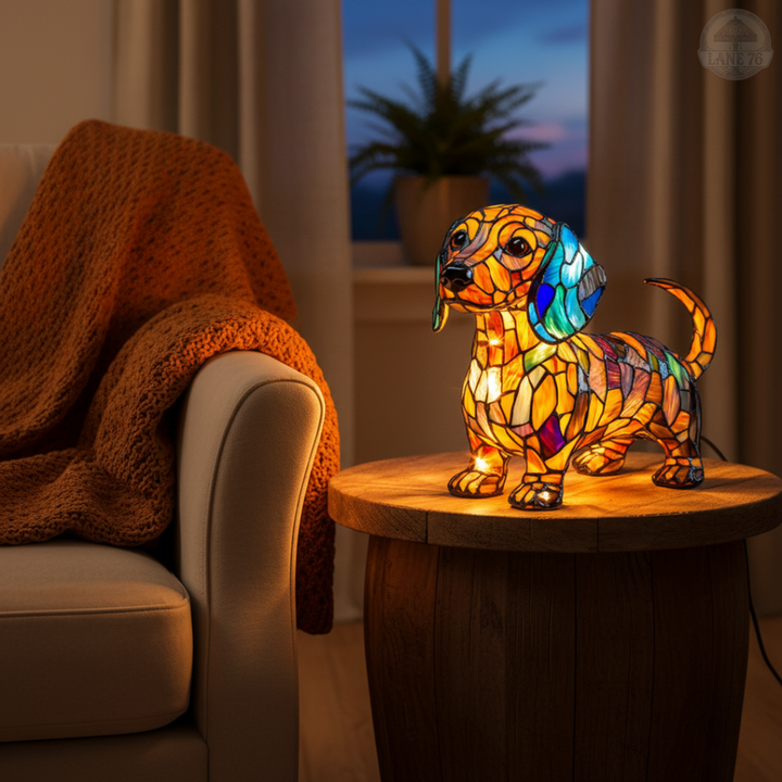 Håndlaget Lampe – Dachshundens Glød