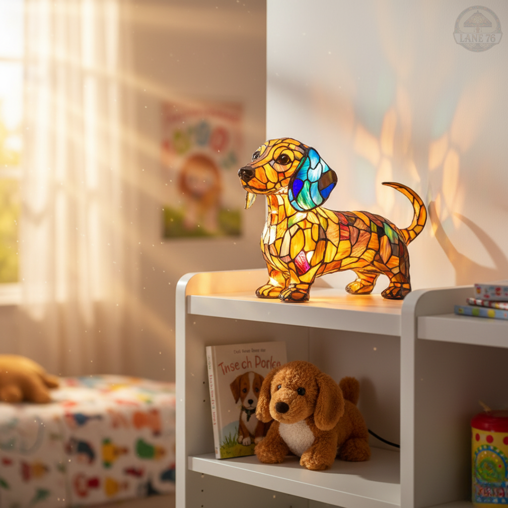 Håndlaget Lampe – Dachshundens Glød
