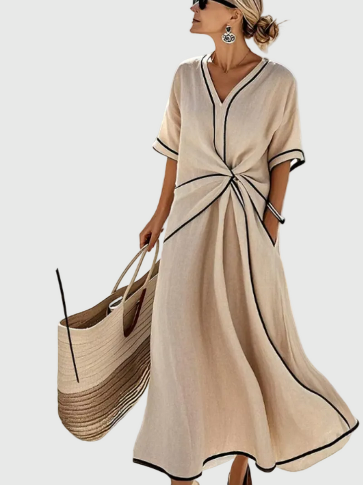 Helena | Abito Maxi Drappeggiato
