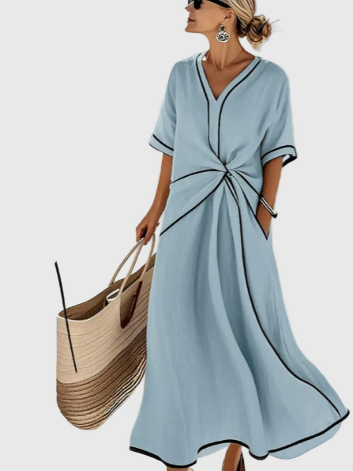 Helena | Abito Maxi Drappeggiato