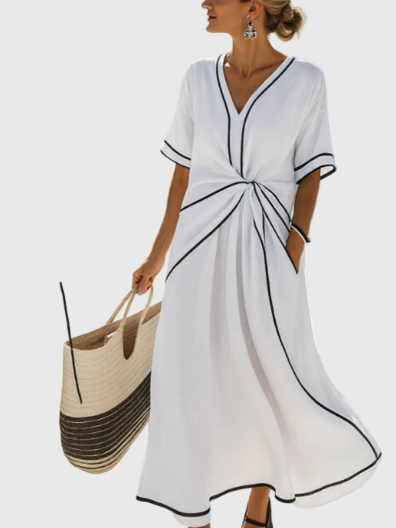 Helena | Abito Maxi Drappeggiato