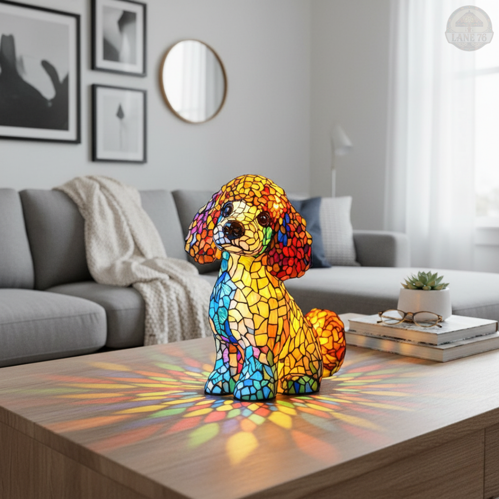 Håndlaget Lampe – Puddelens Elegante Sjarm