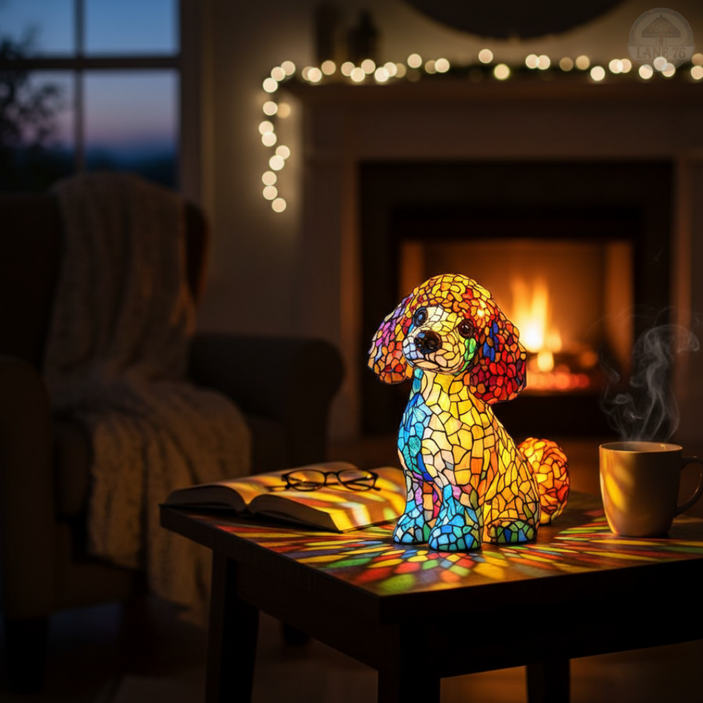 Håndlaget Lampe – Puddelens Elegante Sjarm